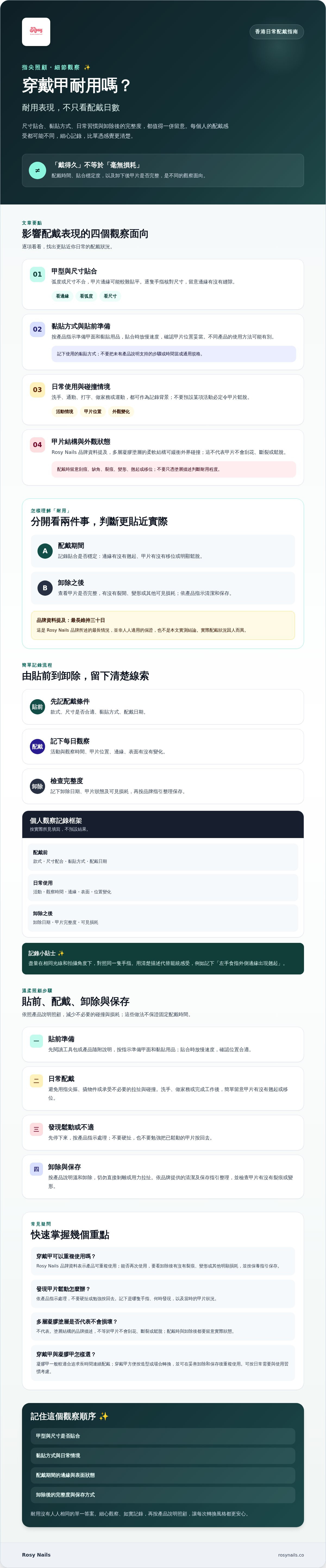 穿戴甲 耐用