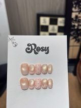 Blush Polka Bow