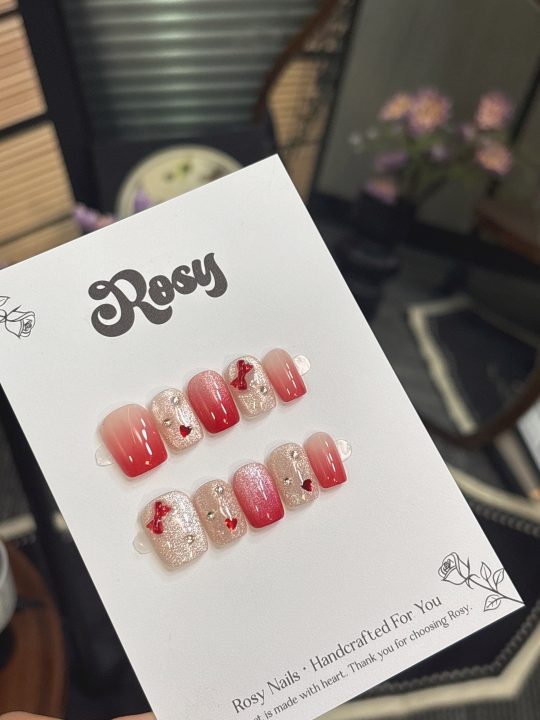 Blush Heart Ribbons
