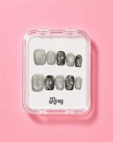 Black & Silver Marble Glow