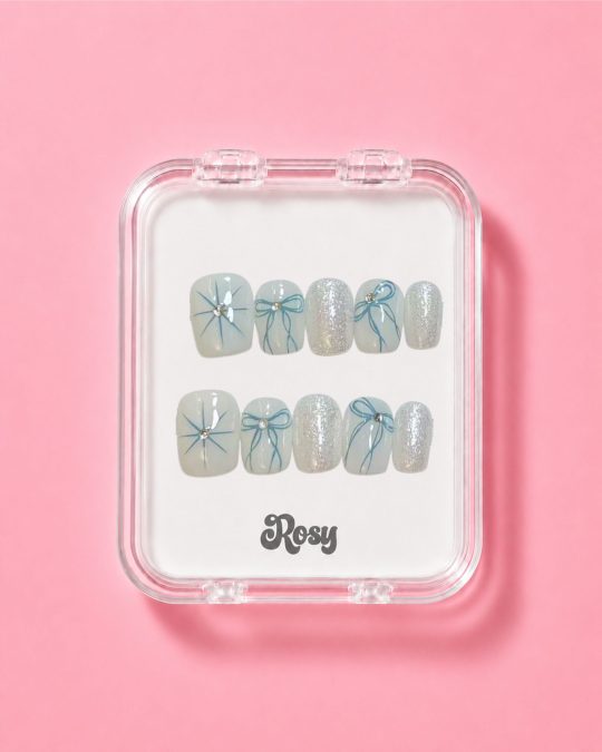 Ice Blue Ribbon Glow