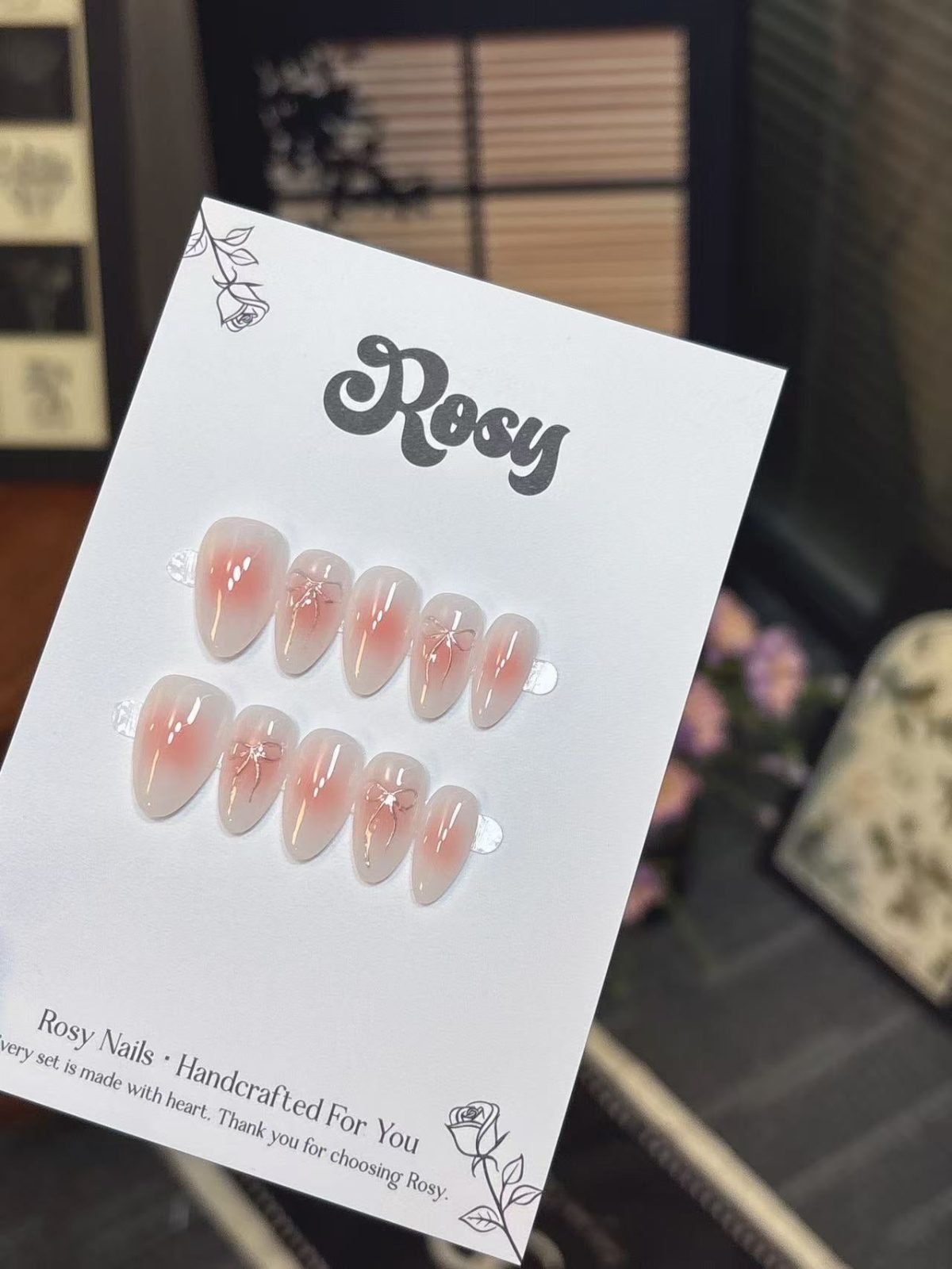 Soft Peach Ribbon