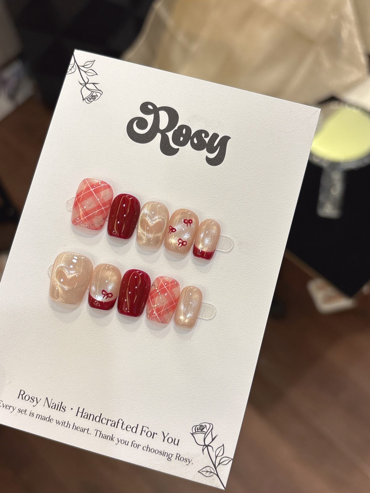 Berry Pink Check · Sweet Ribbon
